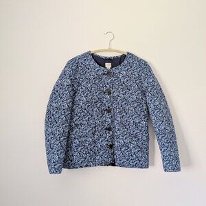SOLD J.Crew Floral Quilted Jacket size 6 Petite